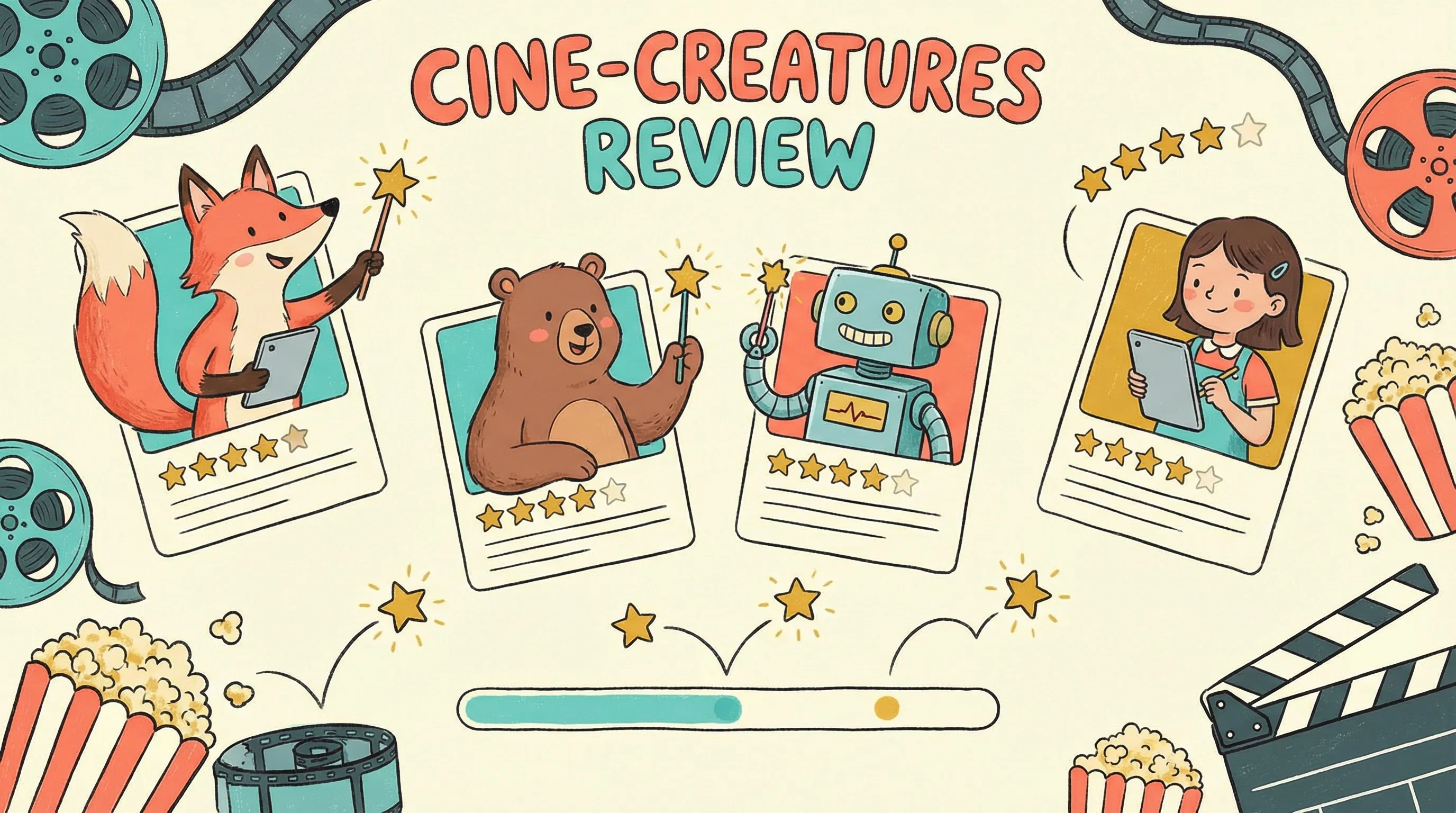 里番-最新传媒原创发布|吃瓜爆料在线评审系统插画 - 动画角色进行作品评分和评论